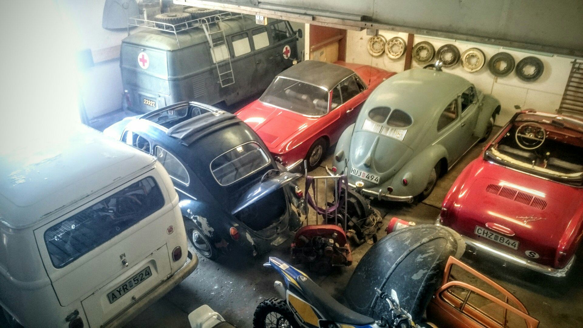 Fullt i garaget